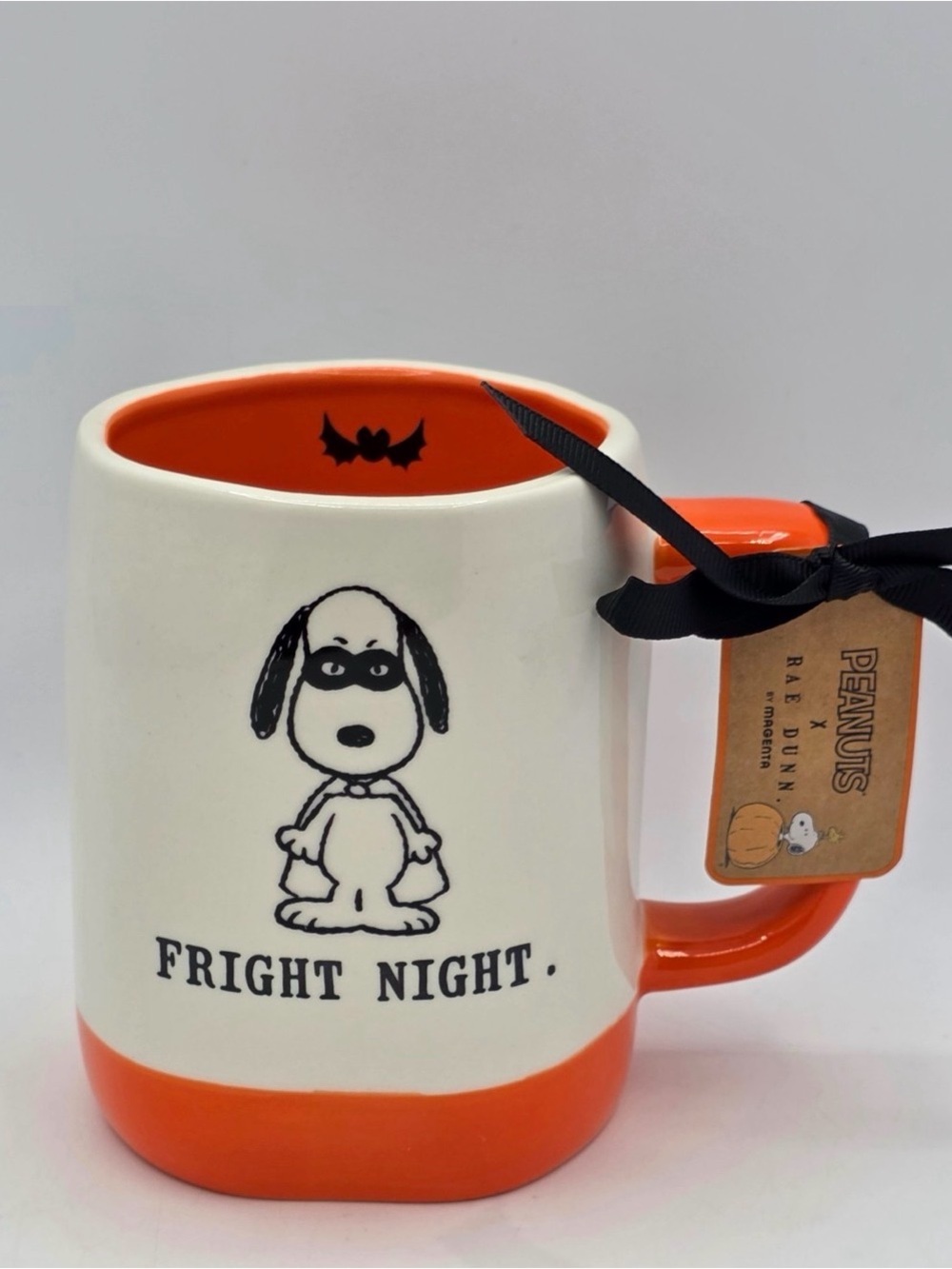 Peanuts Halloween Snoopy Mug - White & Orange